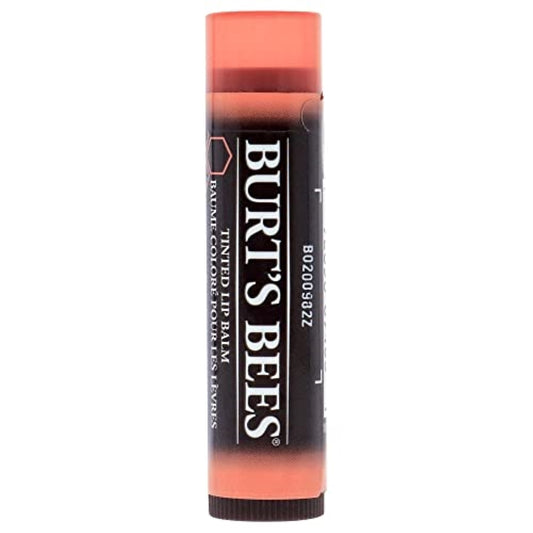 Burts Bees 100% Natural Origin Tinted Lip Balm, Zinnia with Shea Butter & Botanical Waxes - 1 Tube