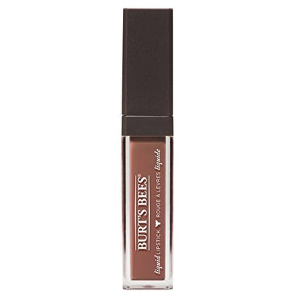 Burt's Bees 100% Natural Glossy Liquid Lipstick, Sandy Seas, 1 Tube