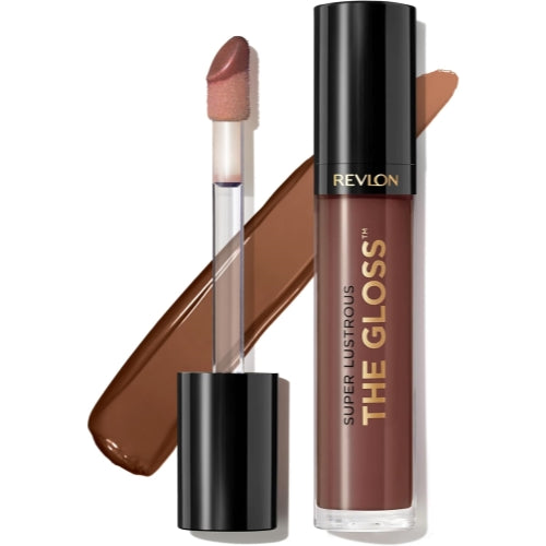 Revlon Super Lustrous Lip Gloss, Non-Sticky, Hydrating, High Shine Finish, 310 Choco Crush, 0.13 oz