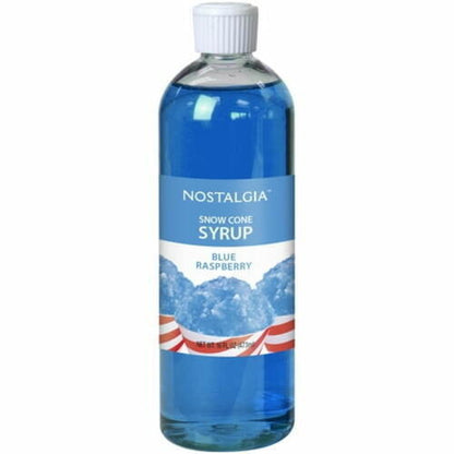 Nostalgia Blue Raspberry Snow Cone Syrup, 16 oz