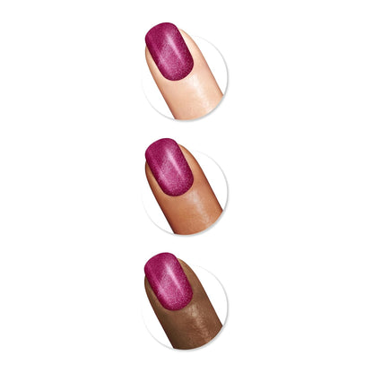 Sally Hansen Miracle Gel™, Sugar Plum Kisses, Long Lasting, Gel-Like Formula, No UV Lamp Needed, Pink Glitter Nail Polish