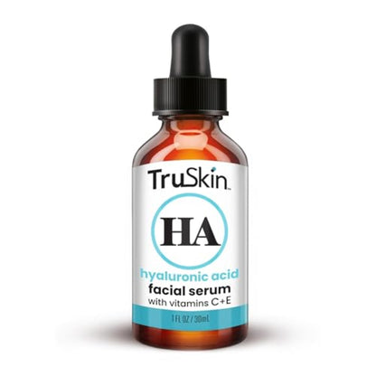 TruSkin Hyaluronic Acid Serum for Face + 7 Ultra Hydrating Ingredients – Best Face Serum for Moisturizing, Visibly Plumping Skin & Smoothing the Look of Fine Lines, 1 fl oz