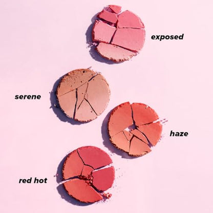 Lottie London Ombré Blush in Serene, Lightweight & High Pigmented Powder Blusher for a Healthy Flush of Natural, Buildable Color