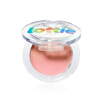 Lottie London Ombré Blush in Serene, Lightweight & High Pigmented Powder Blusher for a Healthy Flush of Natural, Buildable Color