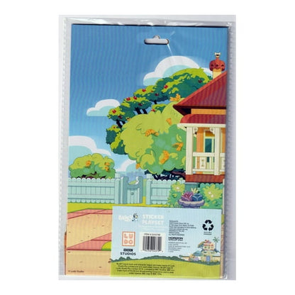 Horizon Group Bluey Sticker Playset 2 Scenes with 40+ Reusable Puffy Stickers for Creative Fun