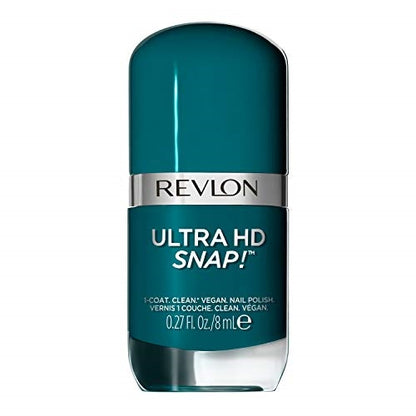 REVLON Ultra HD Snap Nail Color, Natural Rich Glossy Polish, 100% Vegan Formula, No Base or Top Coat Needed, 023 Daredevil, 0.27 fl oz