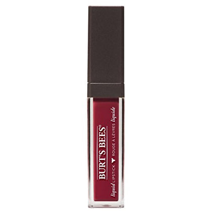 Burt's Bees 100% Natural Glossy Liquid Lipstick, Drenched Dahlia, 1 Tube