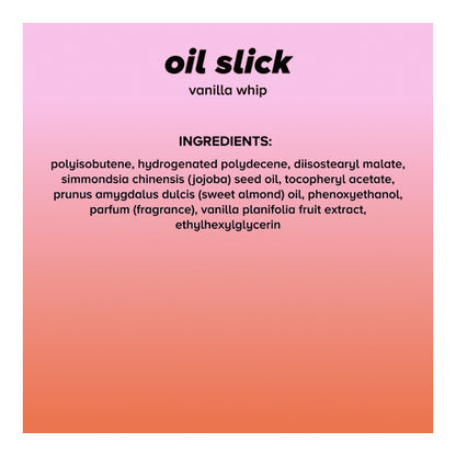 Lottie London Oil Slick, 100% Vegan Lip Oil, Vanilla Whip, 0.12 fl oz