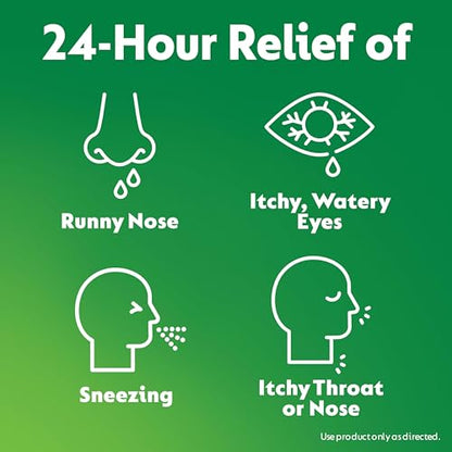 Zyrtec 24 Hour Allergy Relief Tablets, Allergy Medicine with 10 mg Cetirizine HCl per Antihistamine Tablet for Allergies, On-The-Go Relief, Individual Travel Pouches, 14 ct, (14 x 1 ct)
