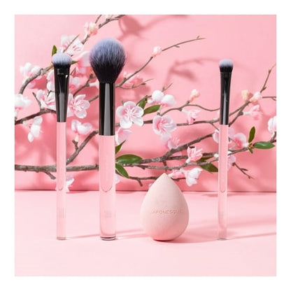 Japonesque Vegan Makeup Eraser Ultimate Blending Brush & Sponge Set