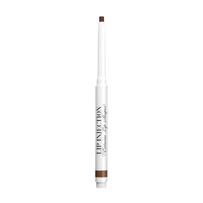 Too Faced Lip Injection Extreme Lip Shaper Plumping Lip Liner | Long Lasting + Smudge Proof, Dark Chocolate Nude