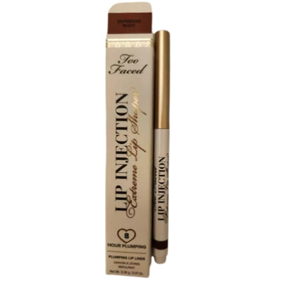 Too Faced Lip Injection Extreme Lip Shaper Plumping Lip Liner | Long Lasting + Smudge Proof, Dark Chocolate Nude