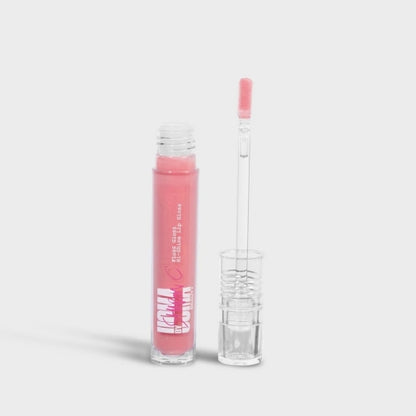 UOMA Beauty FLOSS GLOSS - LIP GLOSS (Kiss Kiss) Contains Castor Oil, Sunflower Oil and Hyaluronic Acid for Nourishment and Hydration