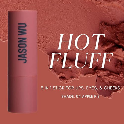 Jason Wu Beauty Hot Fluff Modern Matte Lipstick - 3-in-1 Lipstick, Blush, Shadow, 3.8g 0.134oz (Apple Pie, 3.8g)