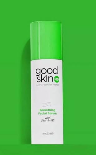 PROCTER & GAMBLE Good Skin MD Smoothing Facial Serum With Vitamin B3, Dermatologist Tested, Hypoallergenic For Sensitive Skin