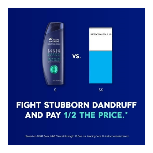 Head & Shoulders Dandruff 2 in 1 Shampoo, Clinical Itch Relief, 13.5 oz