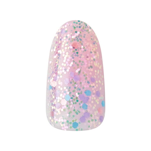 KISS Gel Fantasy Dreamdust Dreamdust, Press On Nails, Diamonds 4 Me, Pink, Medium Oval, 28 Count