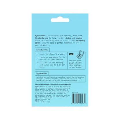 Starface Holographic Hydro-Stars, Hydrocolloid Pimple Patches, Absorb Fluid and Reduce Redness, Cute Star Shape (32 Count)