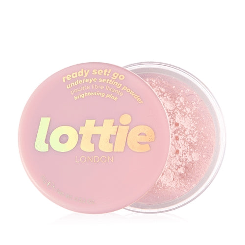 Lottie London Ready Set! Go Brightening Pink Setting Powder 5 Oz