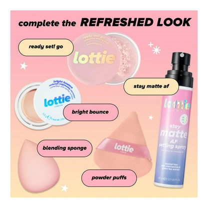 Lottie London Ready Set! Go Brightening Pink Setting Powder 5 Oz