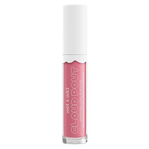 wet n wild Liquid Lipstick Cloud Pout Marshmallow, Light Pink Pour Some Suga On Me | Matte Lip Cream Mousse | Argan Oil | Vitamin E