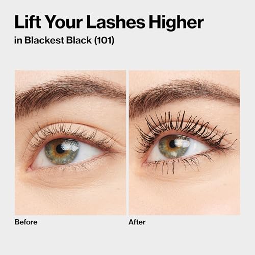 Revlon So Fierce Eyes Wide Open Mascara with Push-up Brush, For Volumizing & High Lifting Eyelashes, Smudge-proof, Flake Resistant, 103 Black Brown, 0.24 fl oz