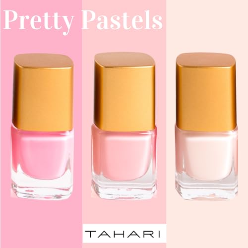 Tahari Classic Colors 14-Piece Nail Elegance Nail Polish Set (Each Bottle: 0.25 fl oz) in a Pink Gift Box