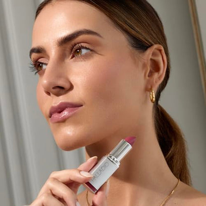Palladio Herbal Lipstick, Rich Pigmented and Creamy Lip Color, Infused with Safflower, Ginseng, Ginkgo Biloba, Camellia and Aloe, Prevents Lips from Drying, Combats Fine Lines, Golden Orange
