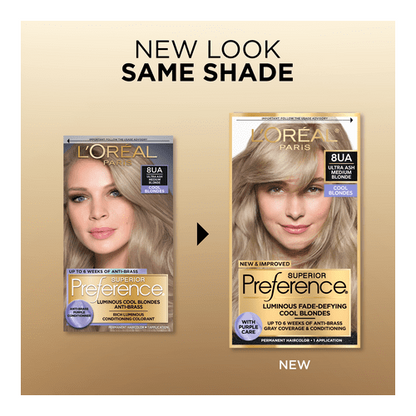 L'Oreal Paris Superior Preference Permanent, Cool Blonde Hair Color 1.0EA