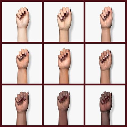 Essie expressie, Quick-Dry Nail Polish, 8-Free Vegan, Deep Burgundy, Not So Low-key, 0.33 fl oz