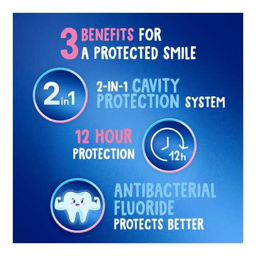 Crest Kids Sugar Bacteria Shield Toothpaste with Fluoride, Strawberry Flavor, 4.1oz for Ages 6+