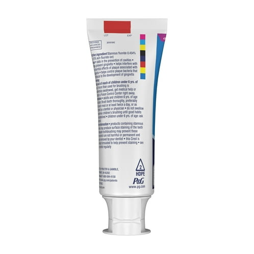 Crest Kids Sugar Bacteria Shield Toothpaste with Fluoride, Strawberry Flavor, 4.1oz for Ages 6+