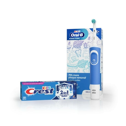 Crest Kids Sugar Bacteria Shield Toothpaste with Fluoride, Strawberry Flavor, 4.1oz for Ages 6+