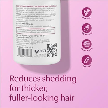 Women’s Healthy Hair Growth Supplements – DHT-Blocking Botanicals with Biotin, Niacin, Zinc & L-Lysine – Rich in Vitamins & Minerals – Supports Thicker, Fuller Hair – 60 Capsules (2-Month Supply)