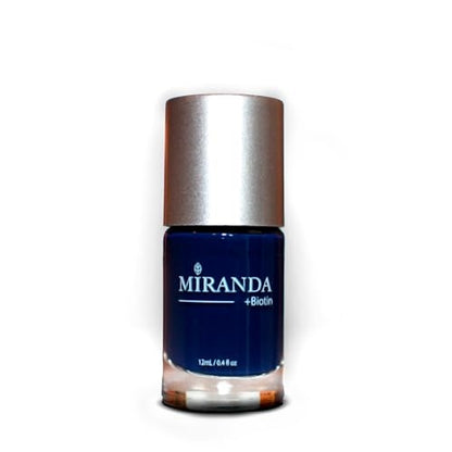 Miranda Beauty: Superfood-Infused Vegan Nail Polish for Healthy, Beautiful Nails, 21-free, Biotin-infused, Cruelty Free - BLUEBELL - 0.40 fl oz