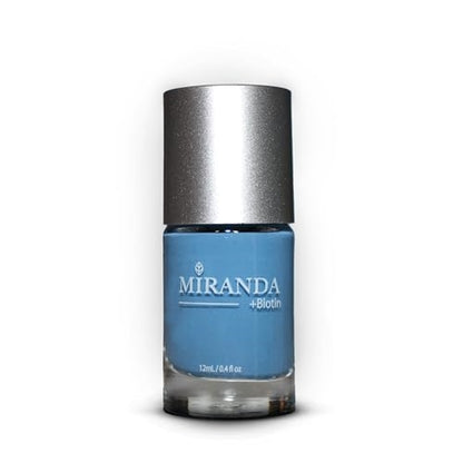 MIRANDA Beauty: Superfood-Infused Vegan Nail Polish for Healthy, Beautiful Nails, 21-free, Biotin-infused, Cruelty Free - HYDRANGEA - 0.40 fl oz