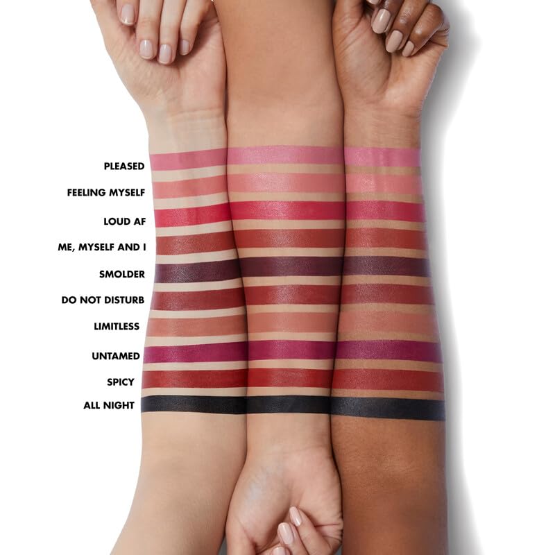 e.l.f. O Face Satin Lipstick, Richly Pigmented, Nourishing & Long-Lasting Creamy Lipstick, Infused With Jojoba, Vegan & Cruelty-Free, Drive