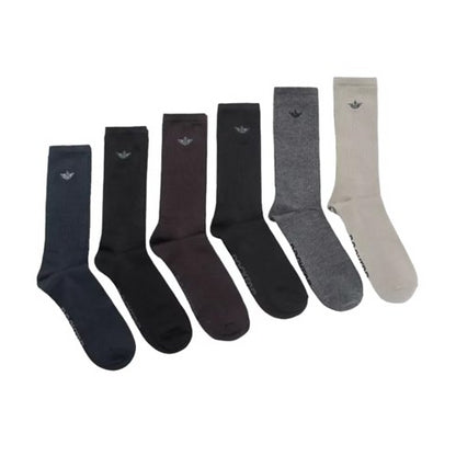 Dockers Men's Performance Socks - 6-Pairs Athletic and Dress Crew Socks, Tan Multi, Shoe Size 6-12.5