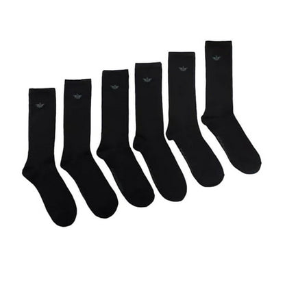 Dockers Men's Performance Socks - 6-Pairs Athletic and Dress Crew Socks, Black Shoe Size 6-12.5