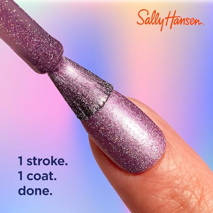 Sally Hansen Insta-Dri® Holo-Glow, Limelight, Quick Dry, Long Lasting, Streak-Free Shine, Metallic Green Nail Polish
