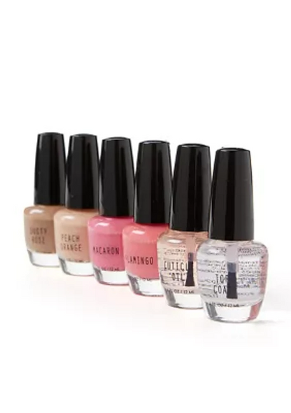 Tahari 6 Pc Nail Collection - 1 Cuticle Oil & 5 Nail Polishes