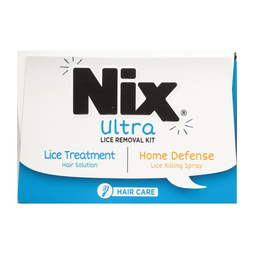 Nix Ultra Lice Removal Kit, 3.4oz Lice Treatment Hair Solution & Comb + 5oz Home Bedbug Spray, 1 Kit