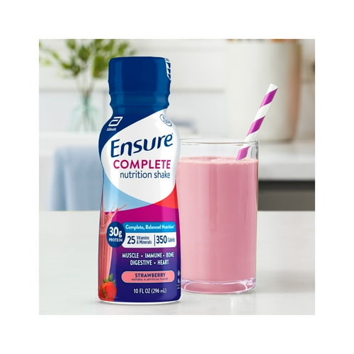 Ensure COMPLETE Nutrition Shake, 30G Protein, Strawberry, 10 fl oz, 4 Count
