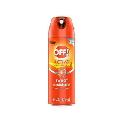 OFF! A Countive Sweat Resistant 15% Deet Inse Count Repellent I Aerosol, 6 oz