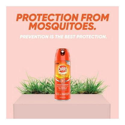 OFF! A Countive Sweat Resistant 15% Deet Inse Count Repellent I Aerosol, 6 oz