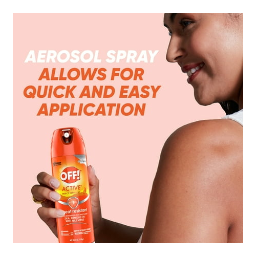 OFF! A Countive Sweat Resistant 15% Deet Inse Count Repellent I Aerosol, 6 oz