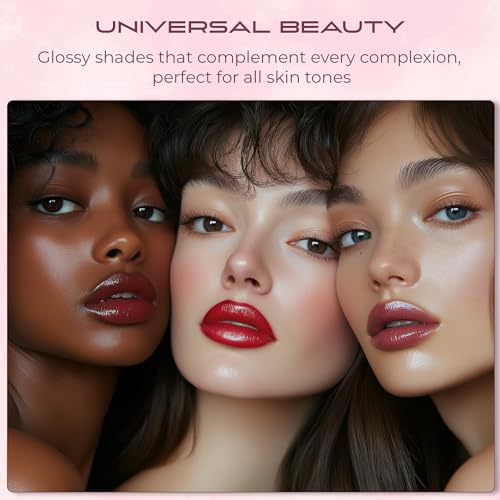 VOTUM Tahari Lipstick Set – 5-Piece Super Lustrous Gift Set, Multi-Finish (Matte, Cream, Pearl), Pink Shades, Long-Lasting Lipstick