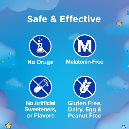 Zarbee's Gentle Bedtime Liquid for Kids - Melatonin-Free Blend of Natural Honey, Lemon, and Chamomile Helps Children Unwind and Relax to Prepare for Sleep, 4oz