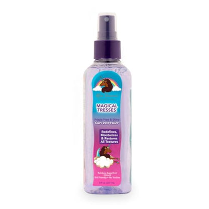 MAGICAL TRESSES by Afro Unicorn - Frizzie Free & Shine Curl Refresher - Redefining, Moisturizing, and Restoring Spray for All Textures, 8 fl oz