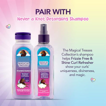 MAGICAL TRESSES by Afro Unicorn - Frizzie Free & Shine Curl Refresher - Redefining, Moisturizing, and Restoring Spray for All Textures, 8 fl oz